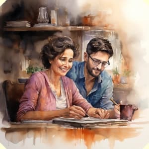 Historische Darstellung passend zur Entstehungsgeschichte von gratis-spruch.de